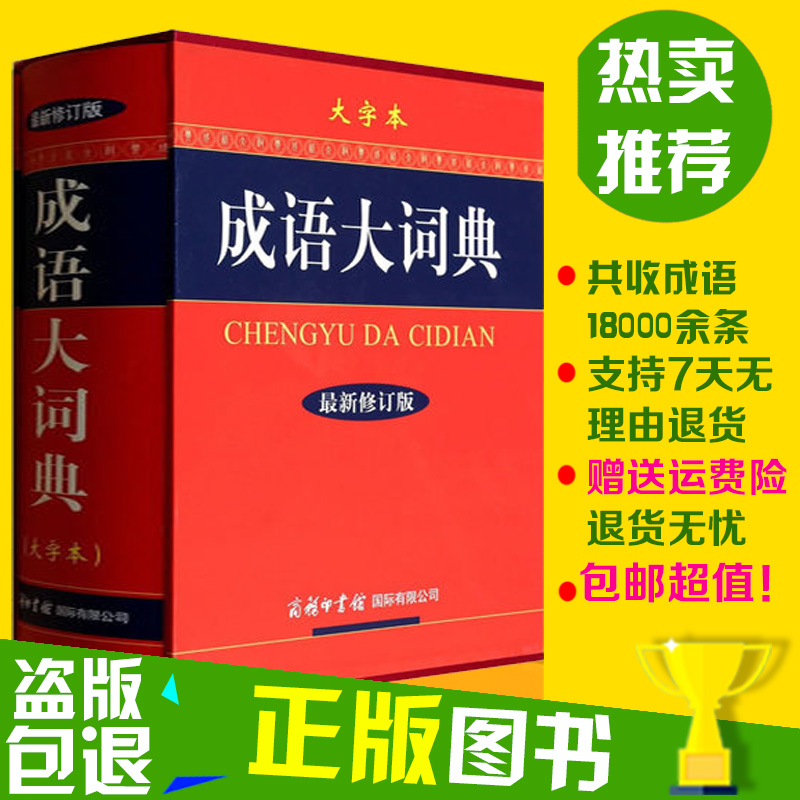 成语大词典字典【大字本修订版】彩色插图学生教师工具书精装汉字词语成语字典