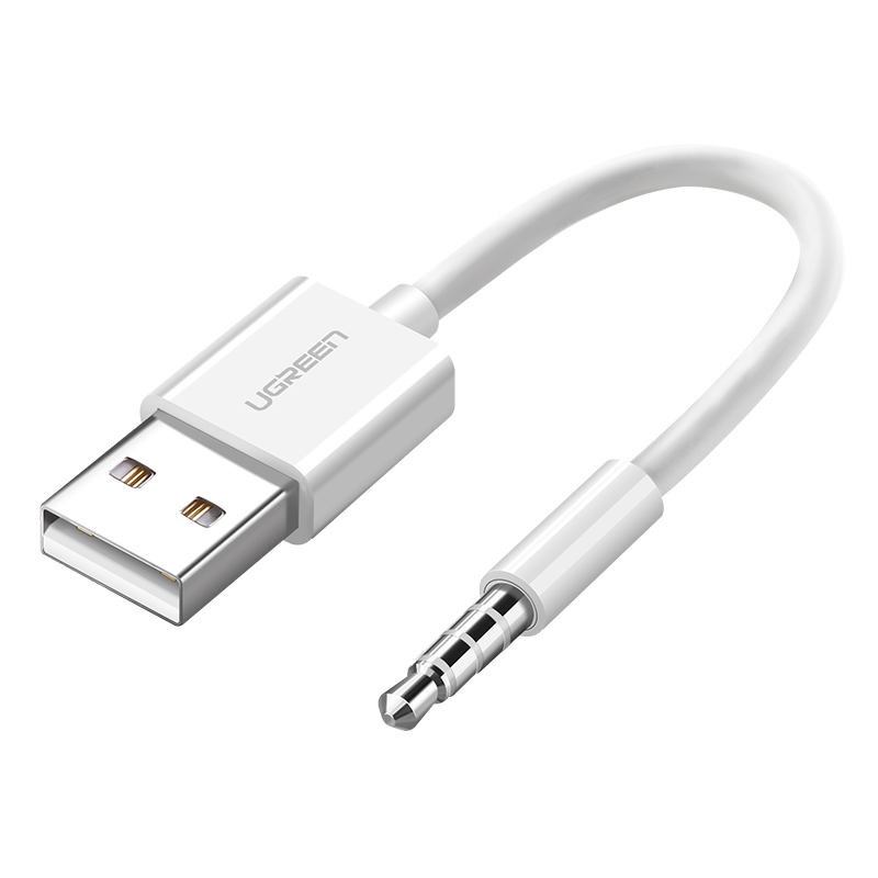 ������UGREEN�� USB���������ƻ��Apple iPod Shuffle3/4/5/6/7��MP3����������� ��ɫ