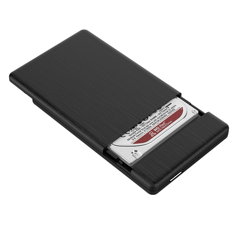 奥睿科(ORICO)移动硬盘盒USB3.0 2.5英寸SATA串口外置盒 创意7mm专用 支持2TB 黑色2578U3