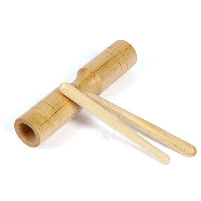 琴兹(qin ci) 乐器 双响筒 光面双响桶音乐课教具高低音双响筒 光面双