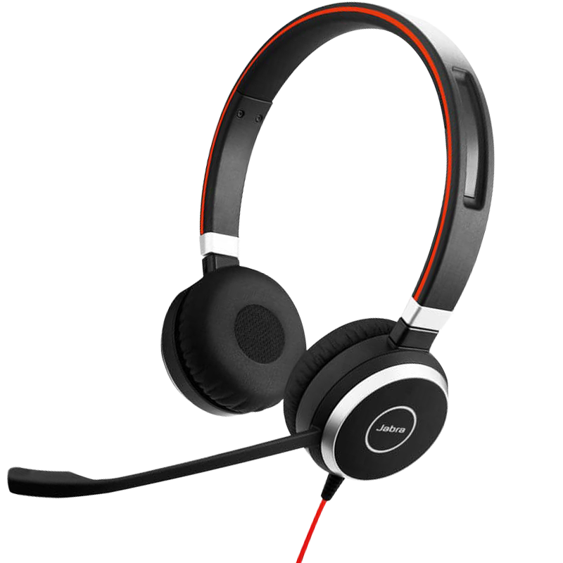 捷波朗(Jabra)双耳话务耳机头戴式耳机客服耳机呼叫中心耳麦Evolve 40 UC USB被动降噪可连电脑手机3.5mm单插