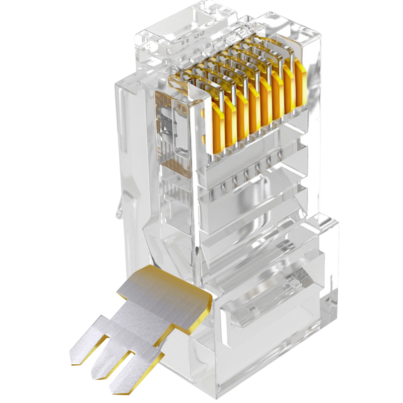 ɽ��SAMZHE�� ������ˮ��ͷ ��5��ǧ�������ͷ �ƽ𹤳̼�RJ45�������������� Cat5e������ˮ��ͷ �����ࡾ����桿100��/�� FV-5100