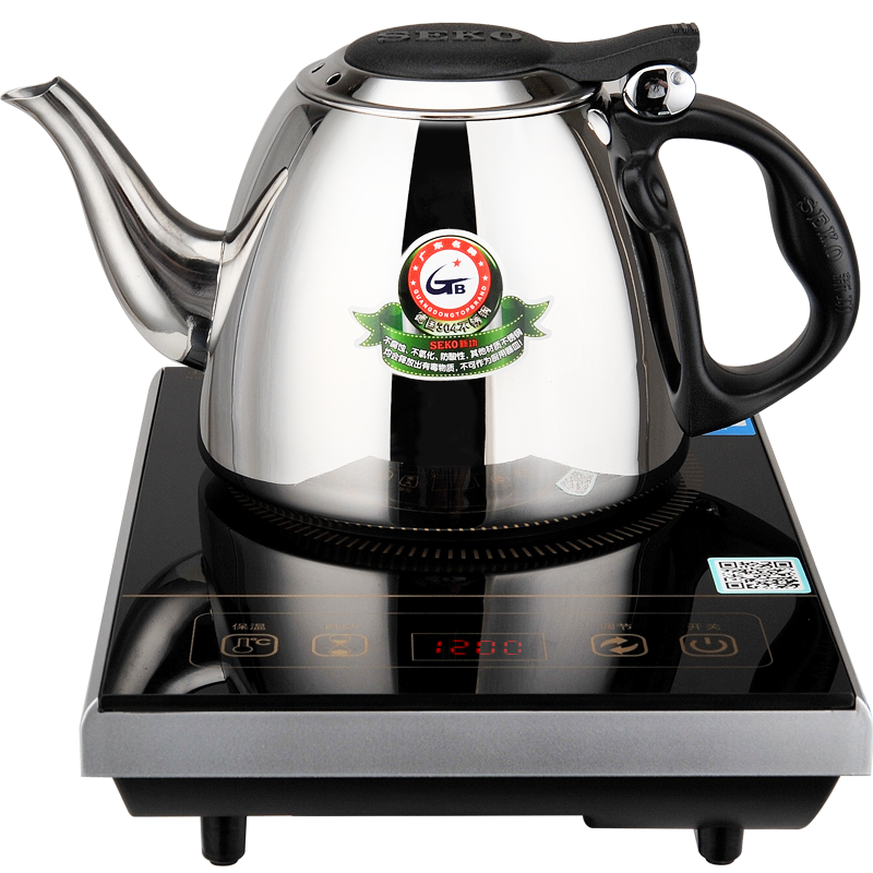 新功（SEKO） 电磁茶炉保温 小电磁炉茶炉 迷你电茶炉不锈钢 电磁炉茶具 烧水壶 A9