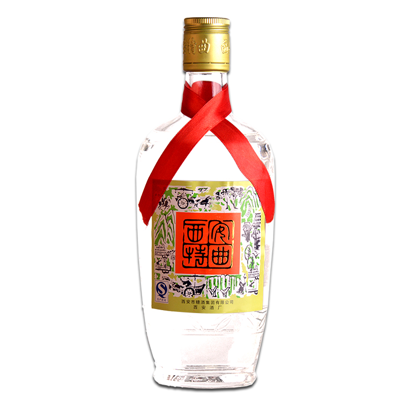 西安特曲浓香型白酒52度480ml 陕西西安地方特色酒地方白酒红领巾白酒
