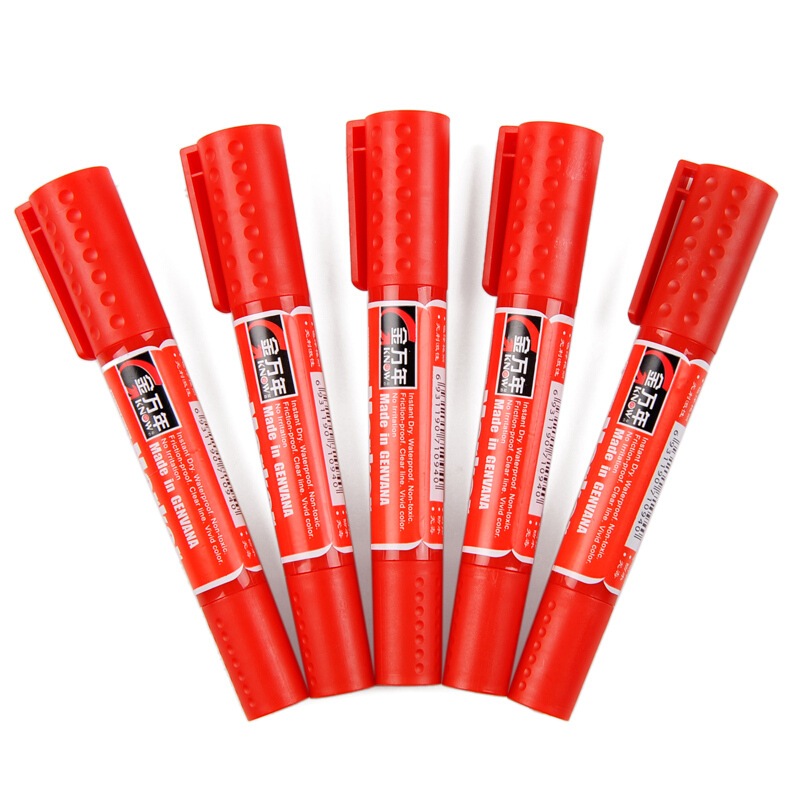 金万年 大双头记号笔 油性记号笔 马克笔 大头笔 marker笔 g-969 红色