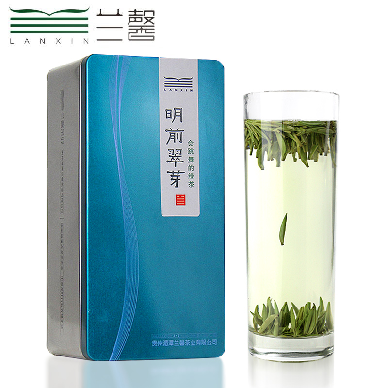 兰馨2020新茶绿茶 等级特级明前湄潭翠芽100g 贵州茶雀舌
