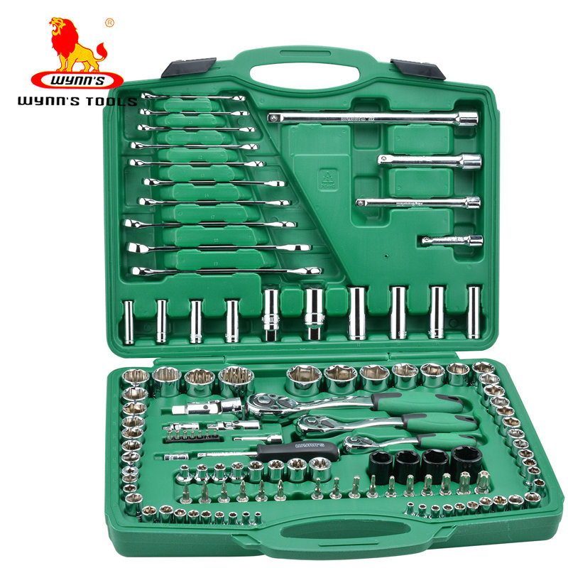 s)120件套铬钒钢公制套筒组套 工业级套筒组合 汽修汽保工具w0120