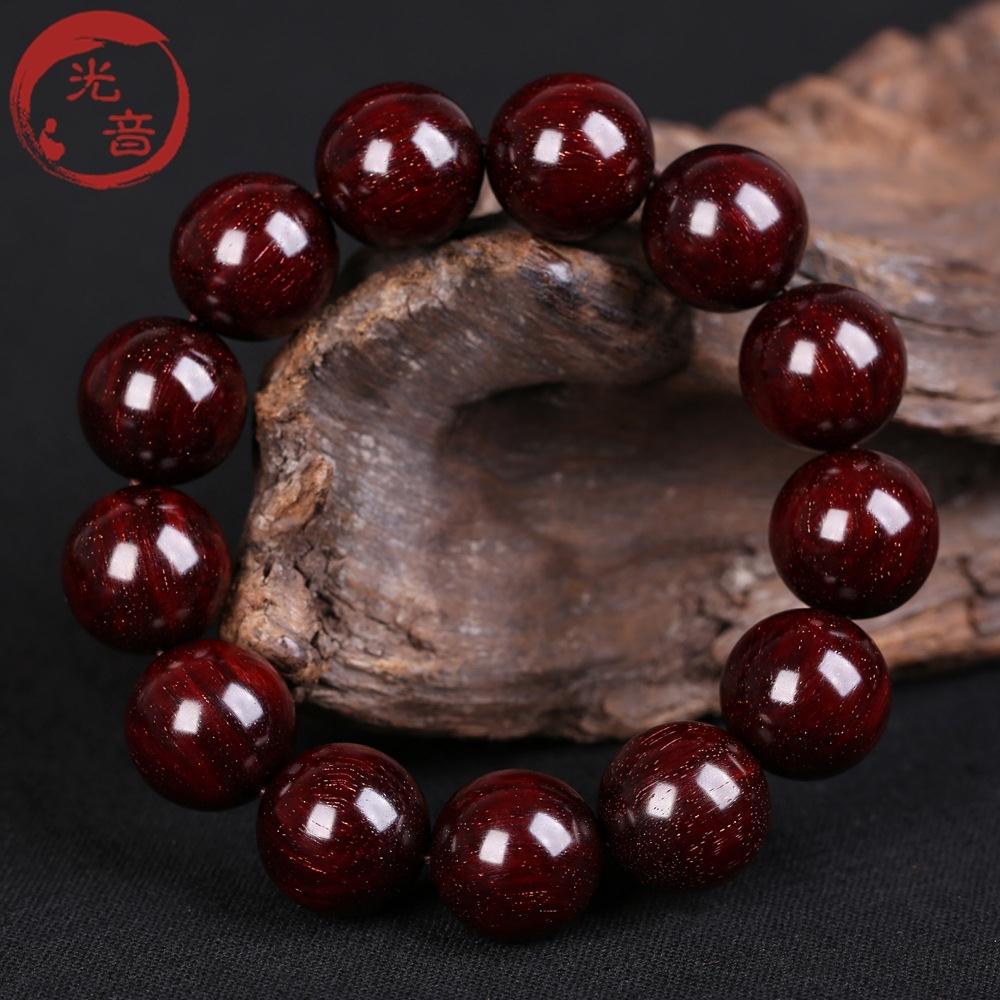 光音 收藏级 印度小叶紫檀佛珠手串18mm 文玩手珠男款 檀香木珠手链