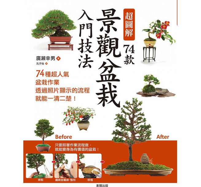 现货 超图解74款景观盆栽入门技法 台版原版 广濑幸男 台湾东贩
