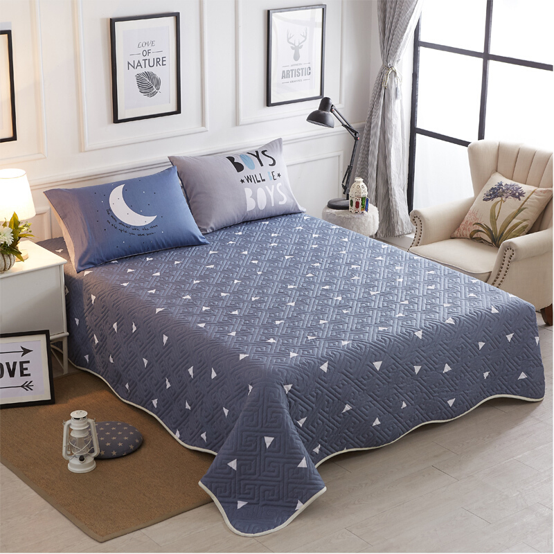 亓元夹棉加厚床单单件棉床盖被单 爱巢 180cmx220cm单件床单