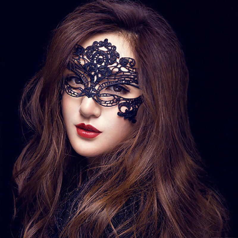 私柜 性感蕾丝眼罩镂空面具 另类玩具SM制服诱惑情趣内衣女成人调情用品 女王面具