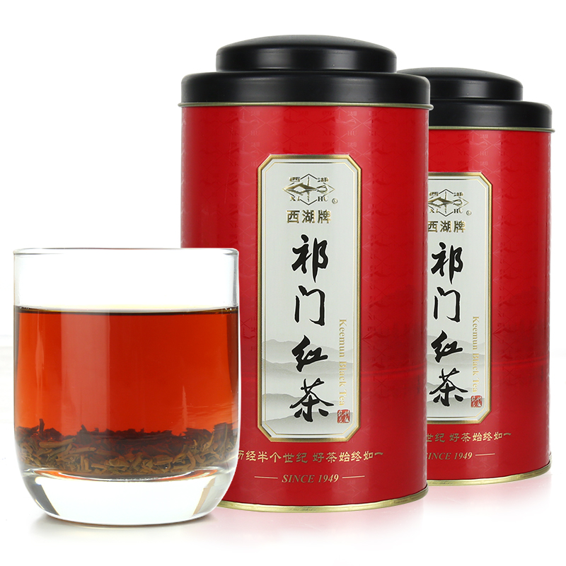西湖牌 茶叶红茶 祁门红茶特级150g*2罐 双罐组合装