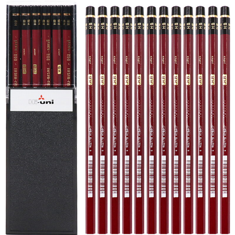 uni���⣨uni������滭Ǧ�� ѧ��Ǧ��HI-UNIѧ��ľ��Ǧ��HB 12֧װ