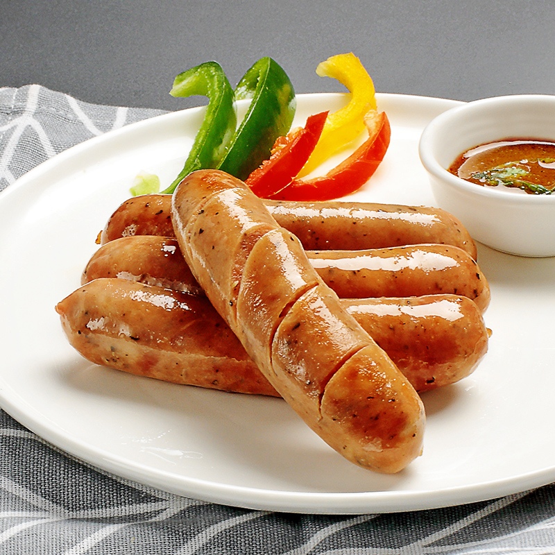 海霸王黑珍猪黑椒香肠热狗肠火锅肠烤肠268g*3包