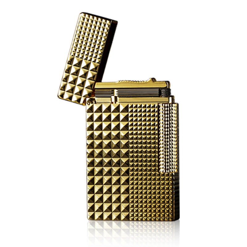 dubtnt法国都柏特充气打火机清脆朗声火机精美礼品黄铜火机侧滑节日