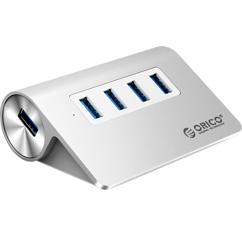 ORICO 奥睿科 M3H4-V1 USB3.0集线器 一分四 银色