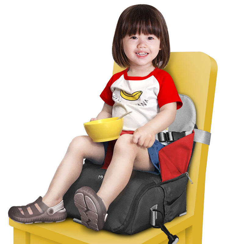 泽幼屋二合一安全座椅餐椅分格多功能外出婴儿用品收纳包袋单双肩背斜挎女妈咪包大容量时尚外出妈妈母婴包 红色