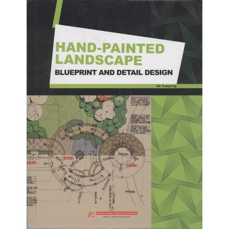 Hand-Painted Landscape Blueprint and Det