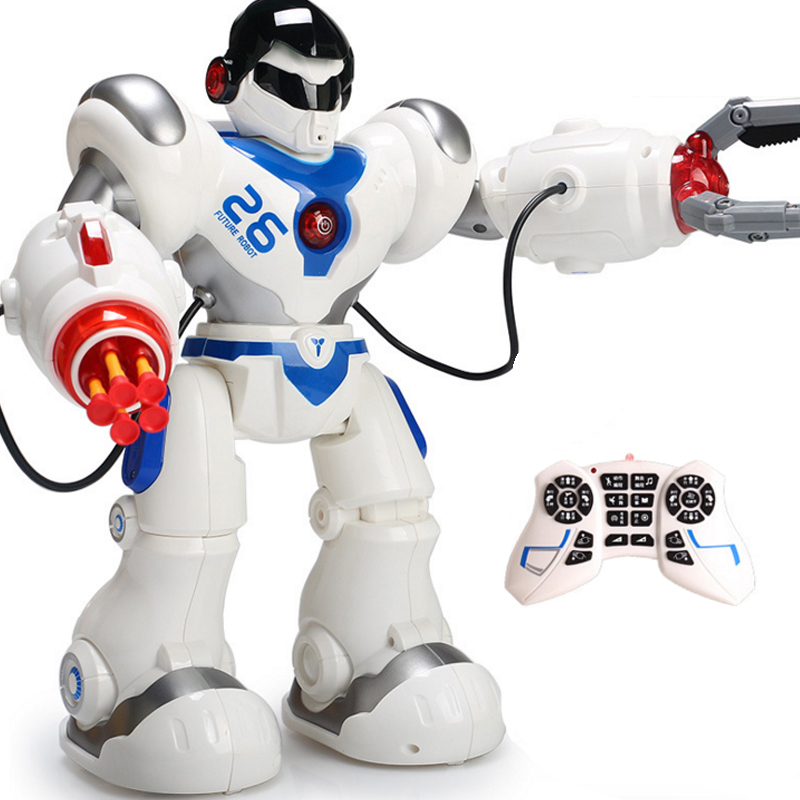 盈佳（AMWELL）新威尔智能遥控机器人玩具充电语音对话战警唱歌跳舞儿童 【白色】莱克战警