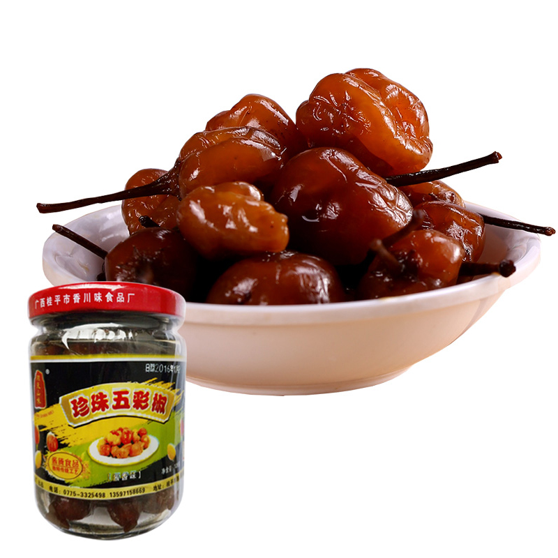 洞天山味(dong tian shan wei)广西桂平特产 洞天山味 珍珠五彩椒泡椒