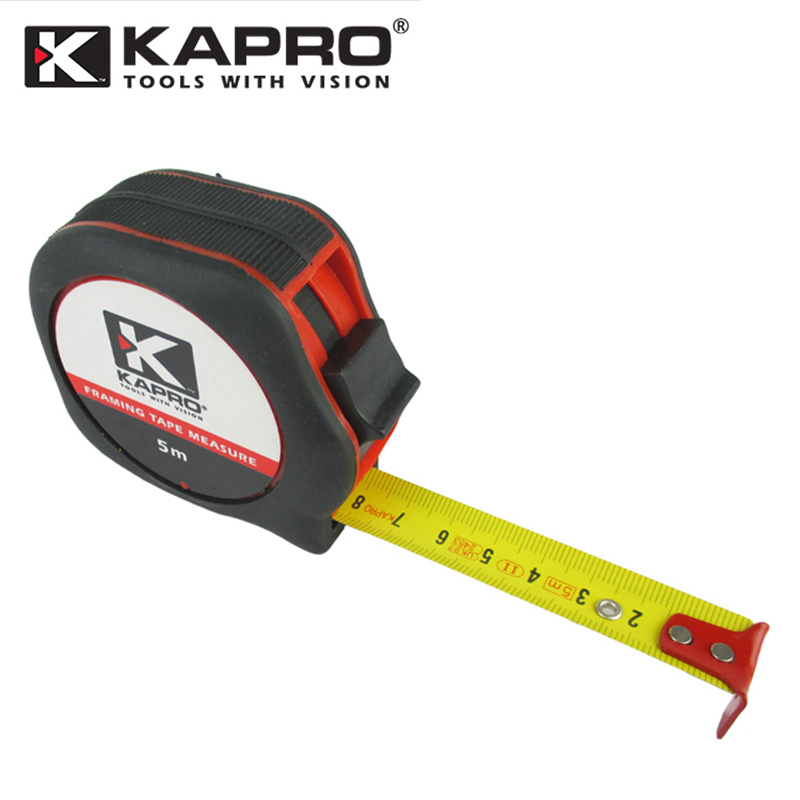 kapro开普路钢卷尺 公制盒尺伸缩尺测量尺测距尺木工尺子装修工具 5米