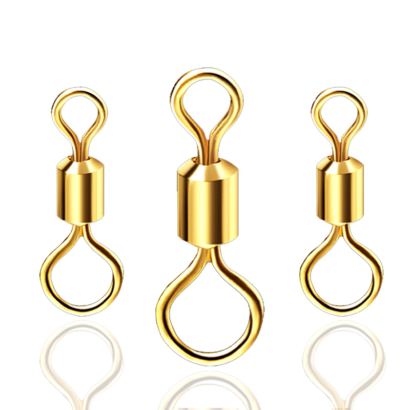 渔艺15枚子母8字环不锈钢八字环强拉力大物旋转环钓鱼主线组配件 (5包