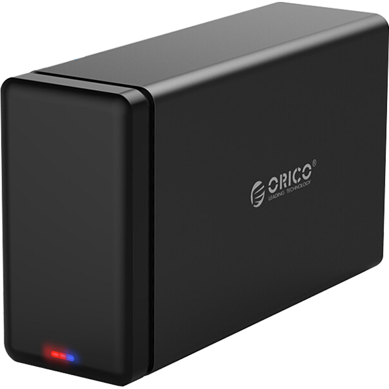 奥睿科（ORICO） 3.5英寸磁盘阵列柜USB3.1/Type-C多盘位RAID硬盘盒 双盘位睿阵系列-NS200RC3