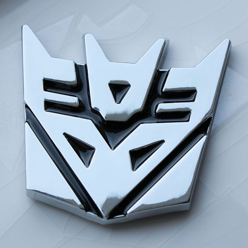 奥擎适用于纯金属变形金刚车贴3d立体贴纸 汽车人车用装饰个性改装贴