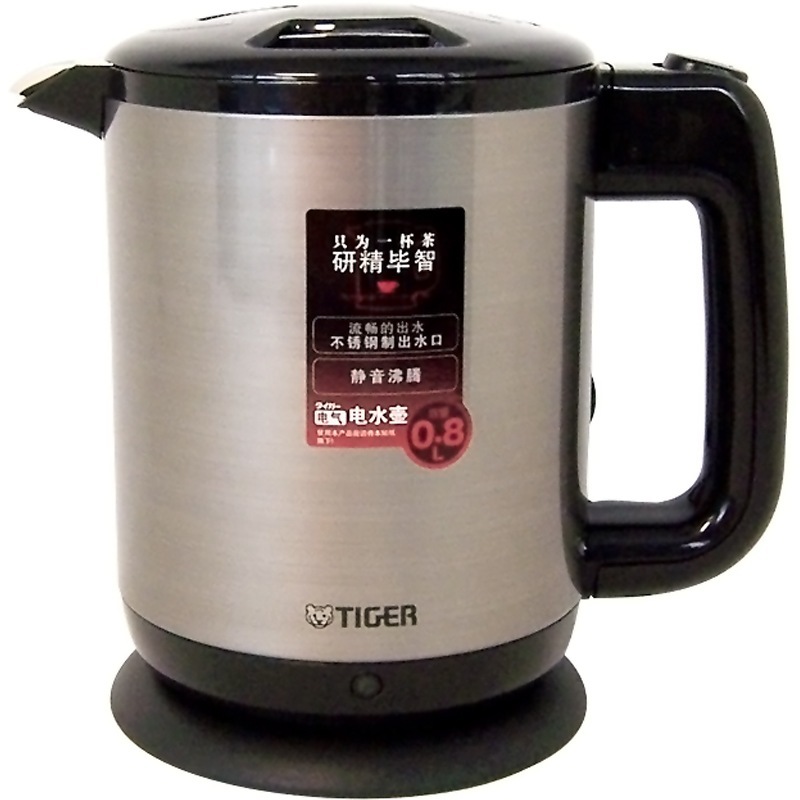 虎牌(tiger 电热水壶 不锈钢内胆电水壶电 烧水壶 pca-t08c 黑色k
