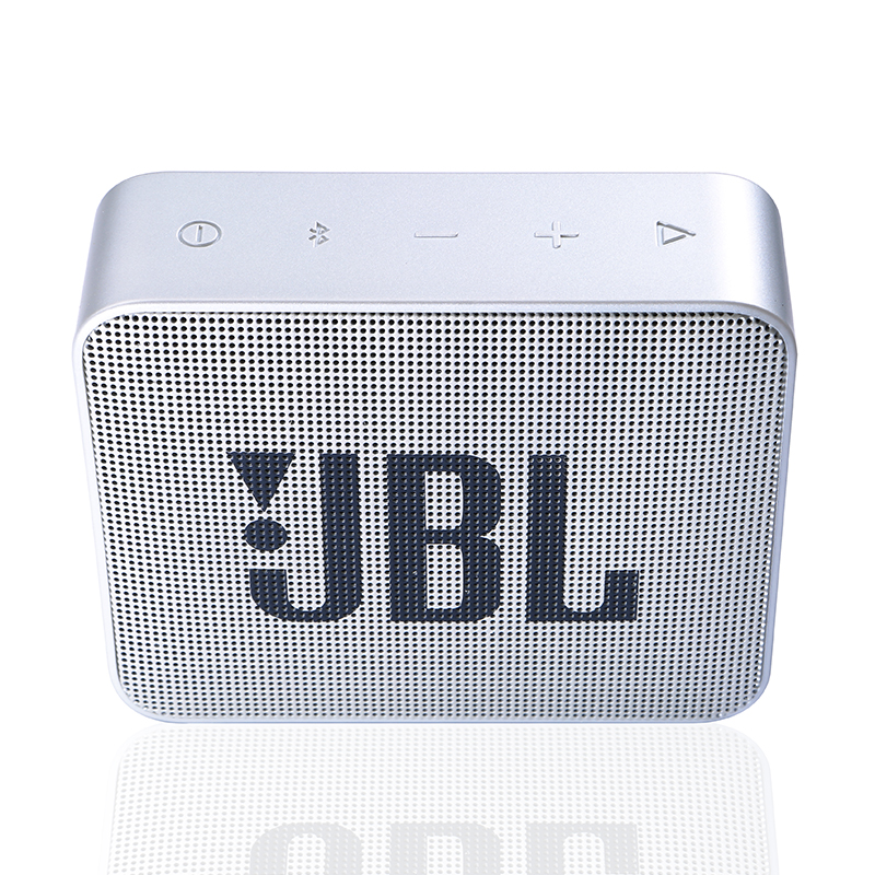 JBL GO2 音乐金砖二代 便携式蓝牙音箱+低音炮 户外音箱 迷你小音响 可免提通话 防水设计 哑光灰