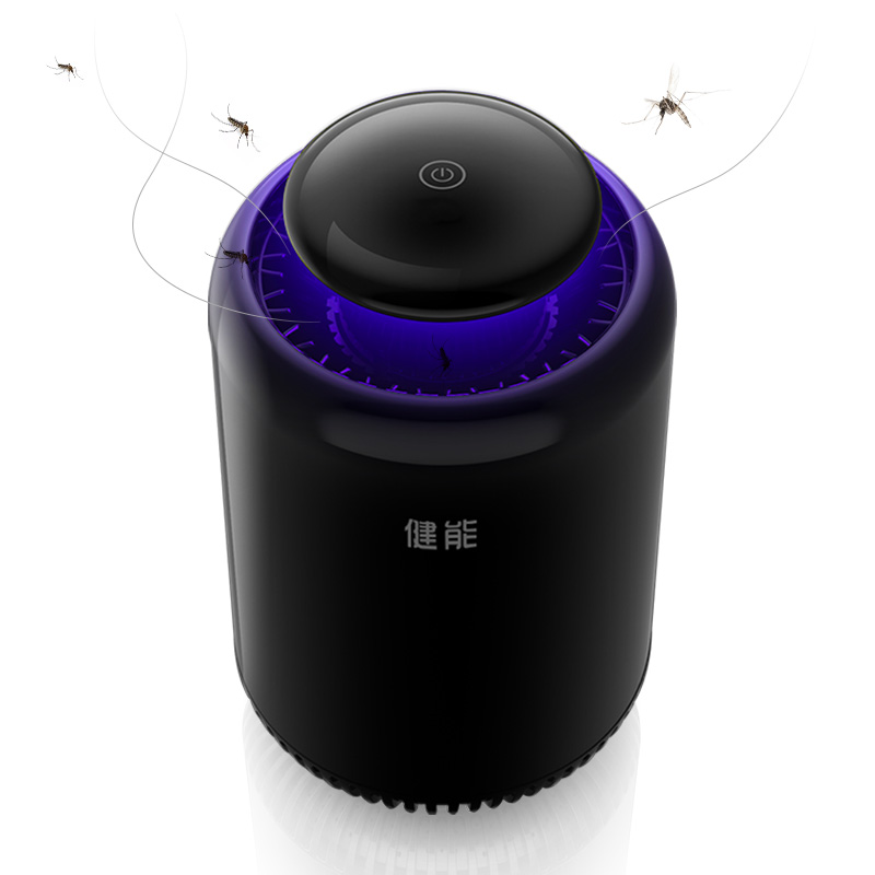 健能 电蚊拍充电式 家用灭蚊器LED灯多功能电子驱蚊器灭蚊拍苍蝇拍 灭蚊灯-801黑色