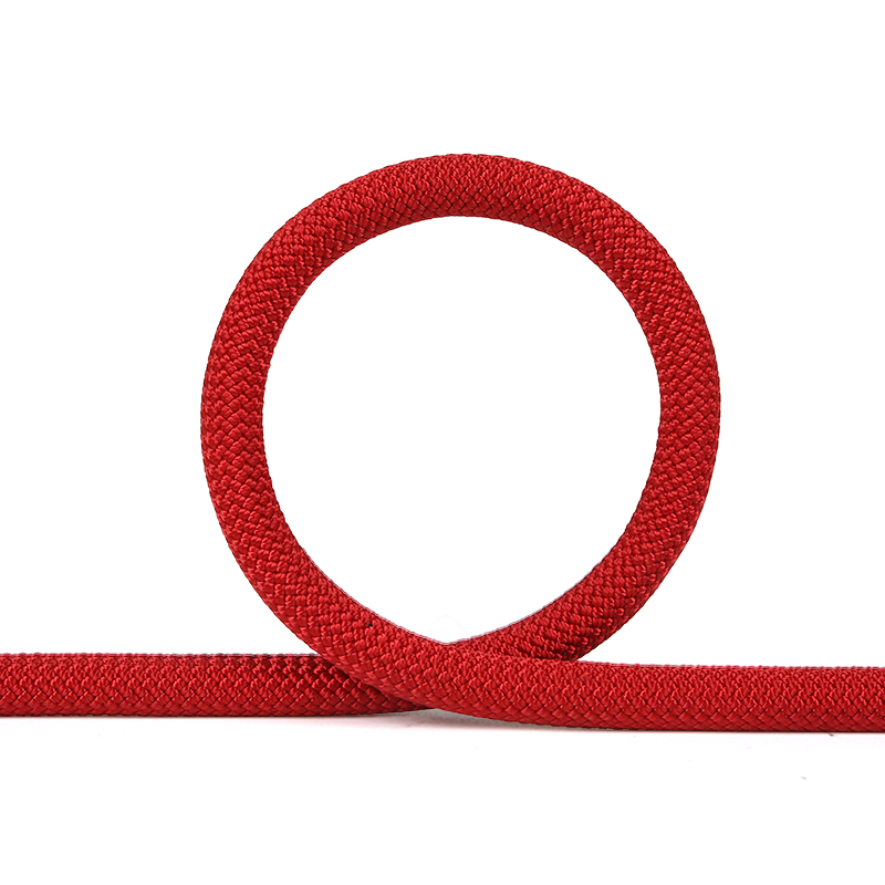 欣达动力绳户外攀岩防坠落保护绳高空作业攀登装备保险绳杜邦丝承重绳 11mm直径红色100米