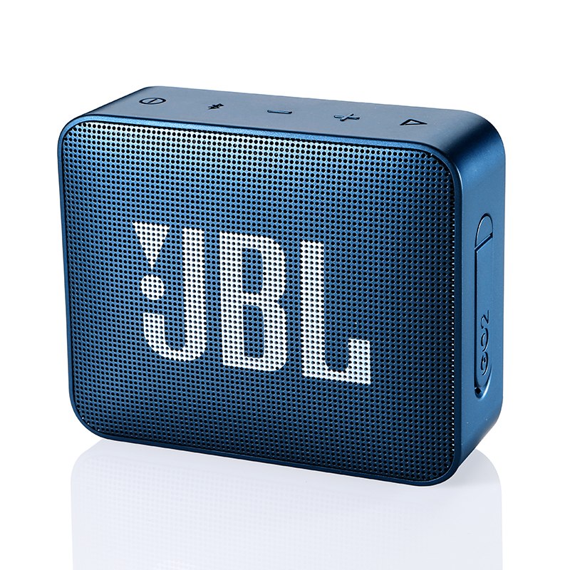 JBL GO2 音乐金砖二代 便携式蓝牙音箱+低音炮 户外音箱 迷你小音响 可免提通话 防水设计 海军蓝