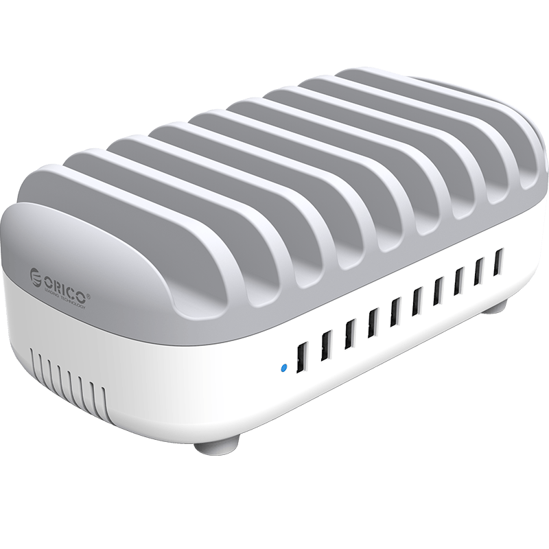 ORICO 奥睿科 DUK-10P 十口手机充电器 USB 120W 白色