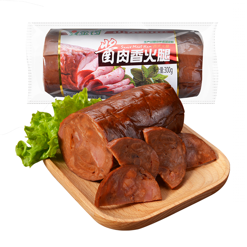 金锣酱肉香火腿300g/袋 火腿肠切片 方便速食肉制品 下酒菜