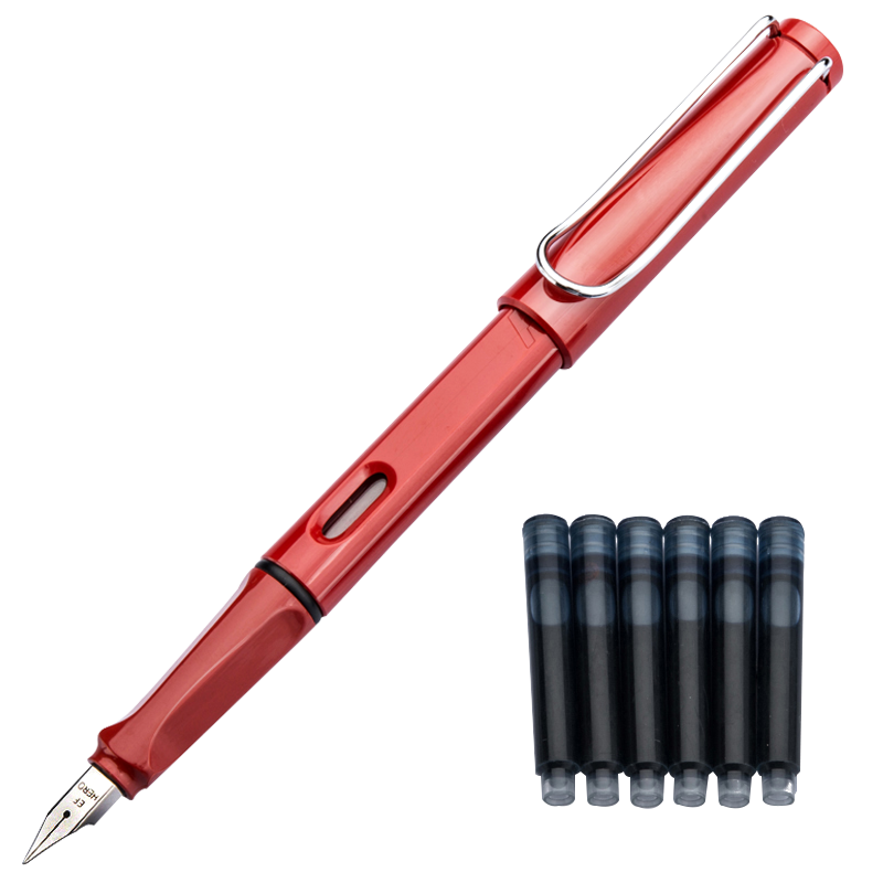 HERO 英雄 359正姿小清新 钢笔 359 红色 EF尖 单支装