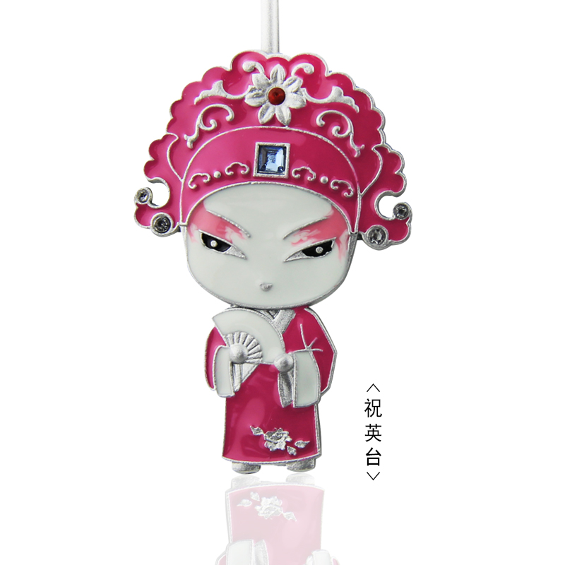 卡通q版金属书签 祝英台
