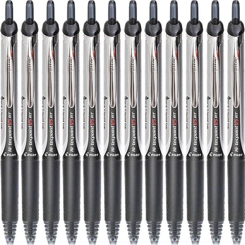 ���֣�PILOT��BXRT-V5������������ɫ���Ա�ǩ�ֱ�ˮ�Ա�0.5ѧ��ר��������ľ���װ�칫��Ʒ����ˢ��� 12֧װ