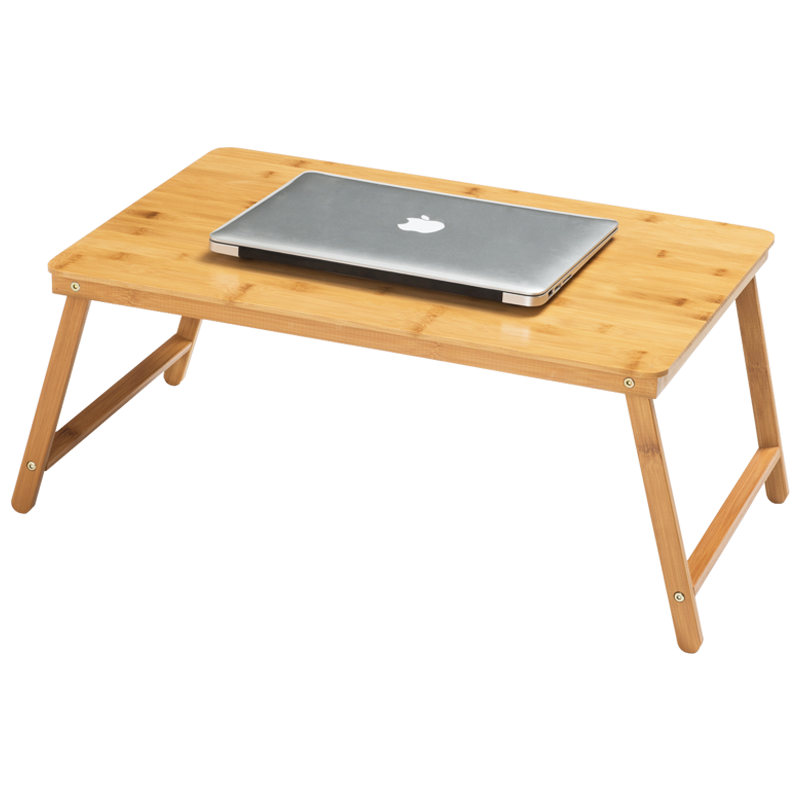 木马人 楠竹电脑桌床上笔记本折叠桌学生宿舍懒人卧室升降桌写字桌小桌子学习桌家用简约办公小桌书桌  【免安装 可折叠】 经典款-原色60长