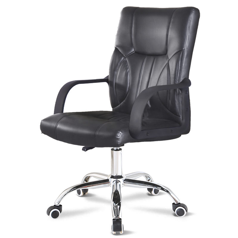 古雷诺斯 电脑椅 家用座椅 职员转椅 会议椅 人体工学椅 皮椅子休闲椅 电竞椅 N301-01-黑