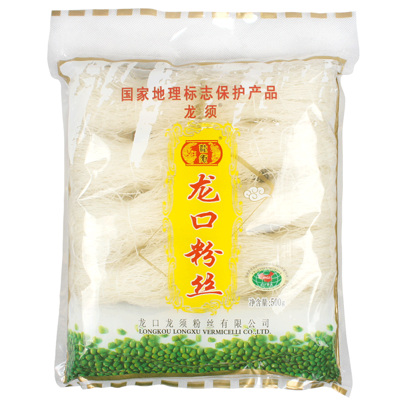 longxu 龙须 粉丝 龙口绿豆粉丝水晶粉条火锅食材菜品500g