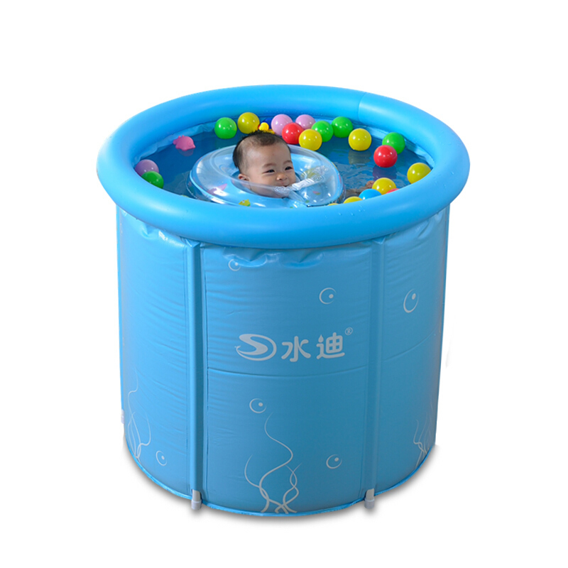 水迪婴儿游泳桶洗澡盆家庭游泳池大号婴幼儿宝宝戏水池浴桶洗澡桶浴盆