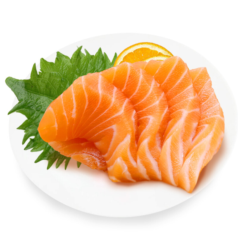 聚鲜品 智利冷冻三文鱼(大西洋鲑)刺身生鱼片 整块带皮500g袋装海鲜水产