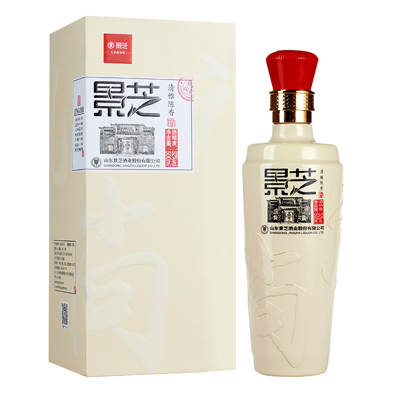 景芝 52度高度白酒 礼尚 500ml 单瓶装 山东粮食酒