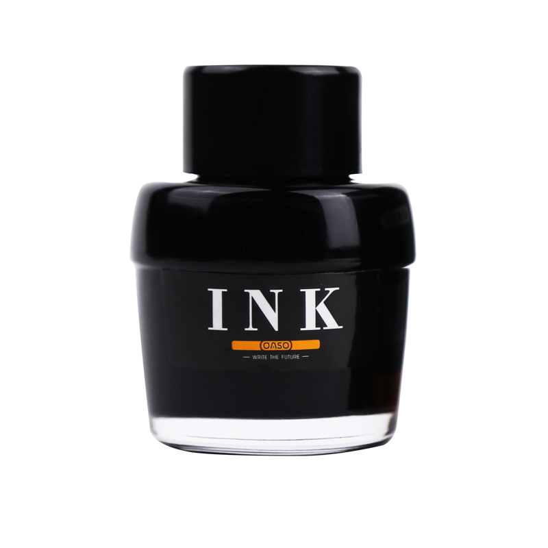 优尚(oaso)墨水50ml大瓶非碳素不堵笔染料型黑色墨水 50ml