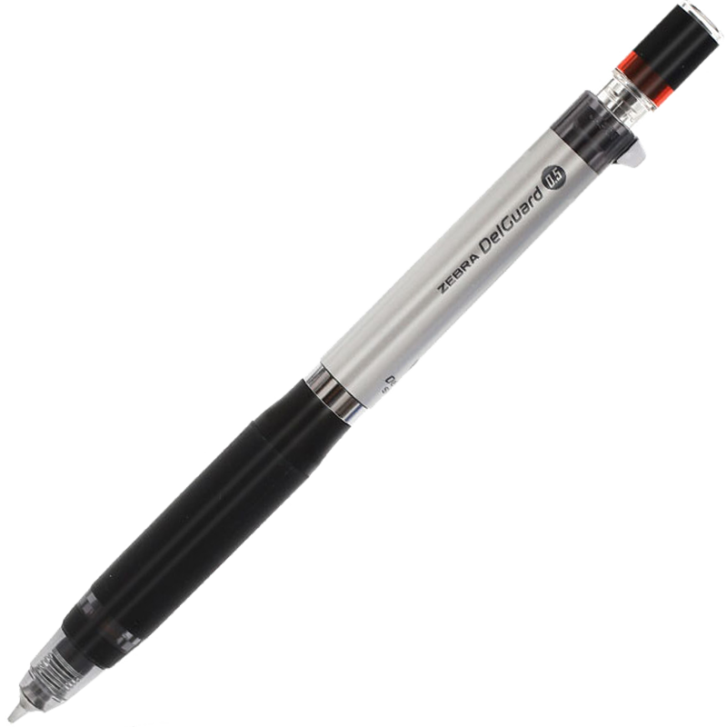 ZEBRA 斑马 防断芯自动铅笔 MA88 银色 0.5mm 单支装