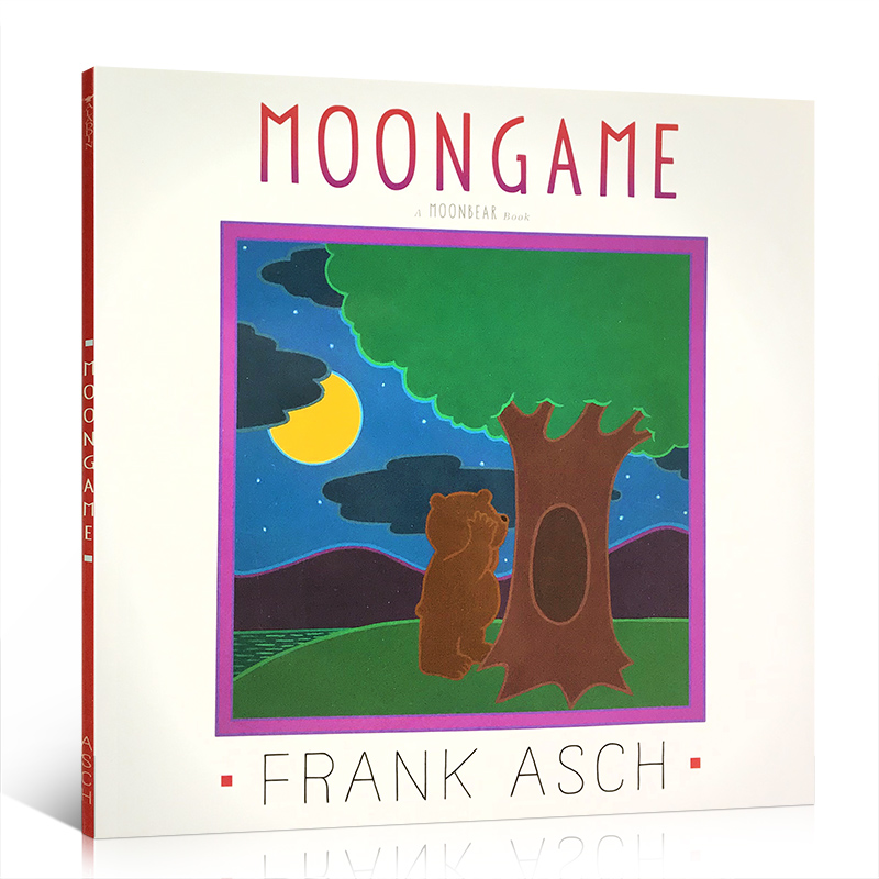 英文原版MoonGame 月亮捉迷藏 Frank Asch法兰克艾月亮小熊的故事认知内容简单