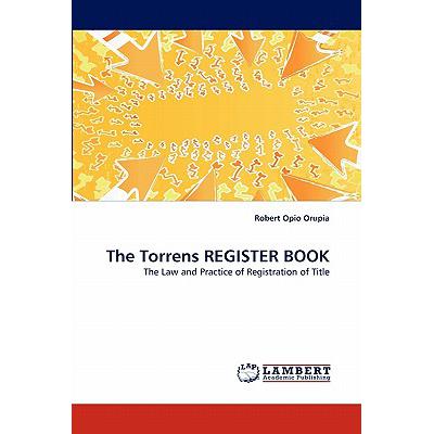 预订 The Torrens REGISTER BOOK