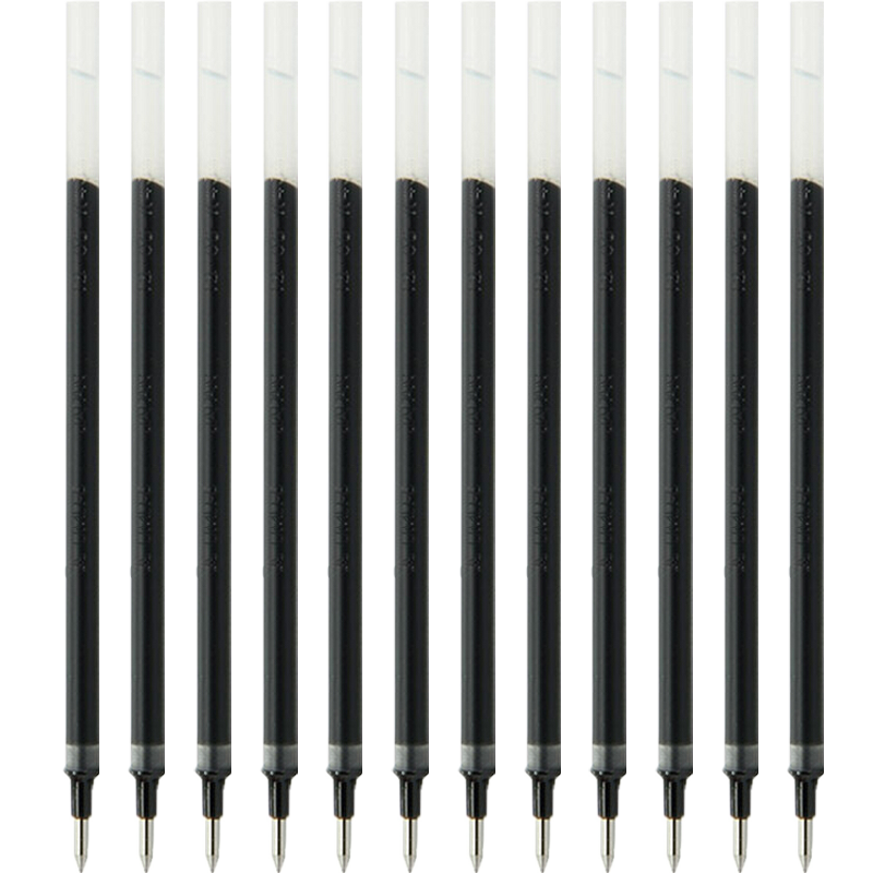 uni 三菱铅笔 UMR-5 中性笔替芯 黑色 0.5mm 12支装