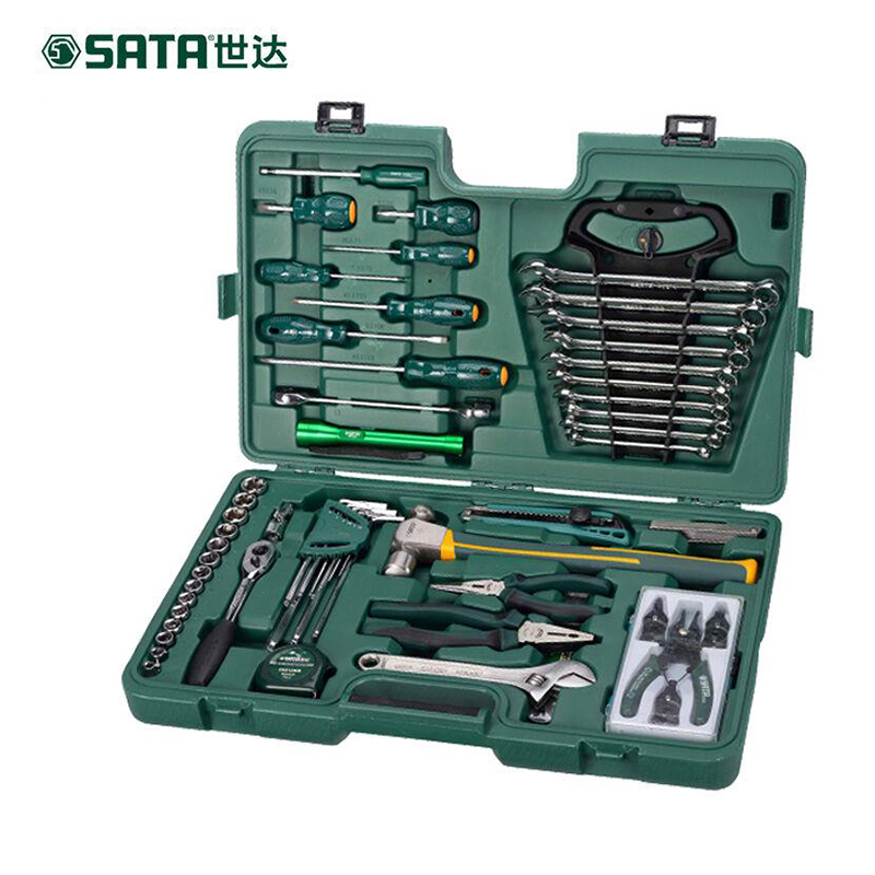 世达Sata工具58件机械设备维修组合套装棘轮扳手螺丝批套筒 09516